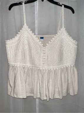 NWT | White Bohemian Style Top